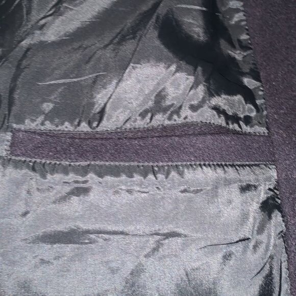 Perry Ellis Mens Wool Blend Coat Size M Navy Blue - Picture 4 of 8